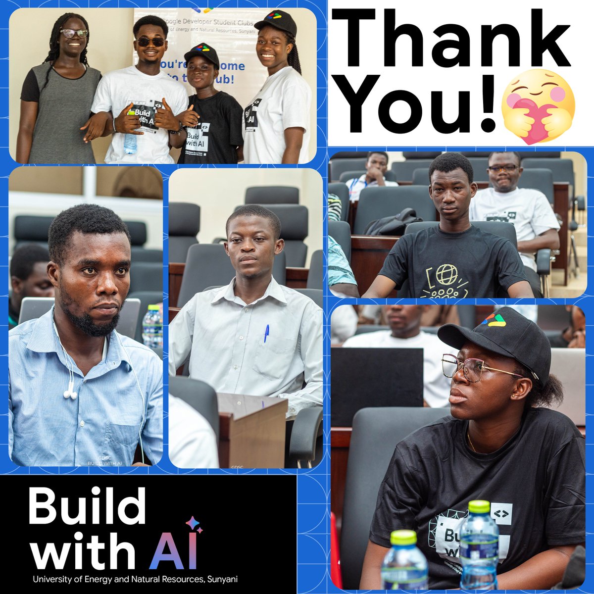 Y'all made this possible❤️🥹

Thank you!❤️
Unto the next!🚀

#BuildWithAI #BuildwithAIUENR #Gemini
#gdsc_uenr #gdscSSA #developerstudentclubs
#uenrishome #uenr
