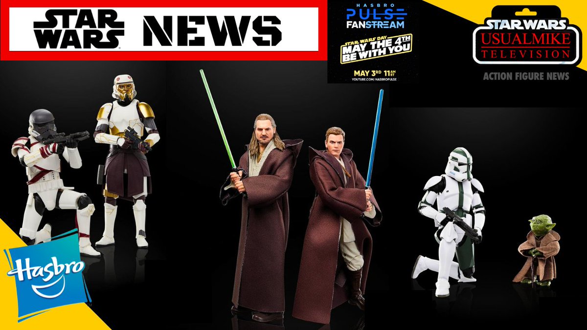 NEW VIDEO: STAR WARS ACTION FIGURE NEWS MAY THE 4TH BE WITH YOU ACTION FIGURE REVEALS!!! #StarWars #Maythe4thBeWithYou #hasbropulse #Usualmiketelevision youtu.be/6wpGwRSQP6c