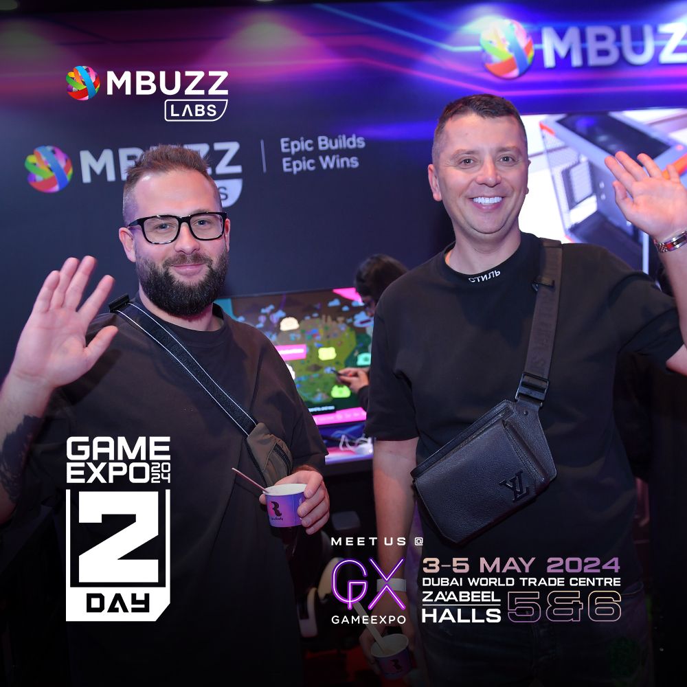 🎮 Day 2 at Gaming Expo! 

Attention all gamers, tech enthusiasts, and industry pros: Swing by Booth MBUZZ Labs and experience innovation like never before! 

#InnovationUnleashed #MBUZZLabs 🔥🎮