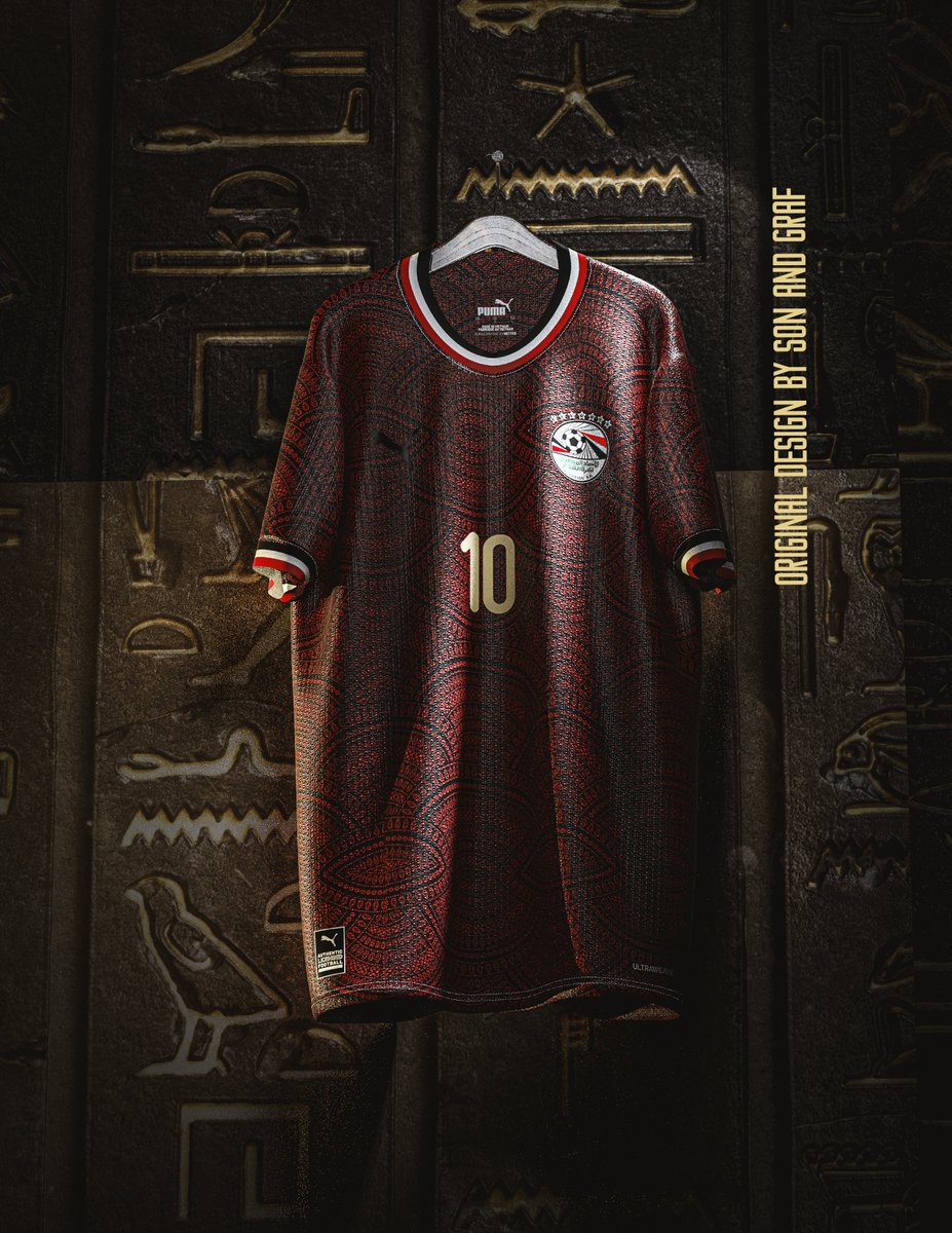 Egypte National Team concept par mes soins! #clo3d #footballjerseydesign #Egypt #AfricanFootball #africa #lespharaons #salah