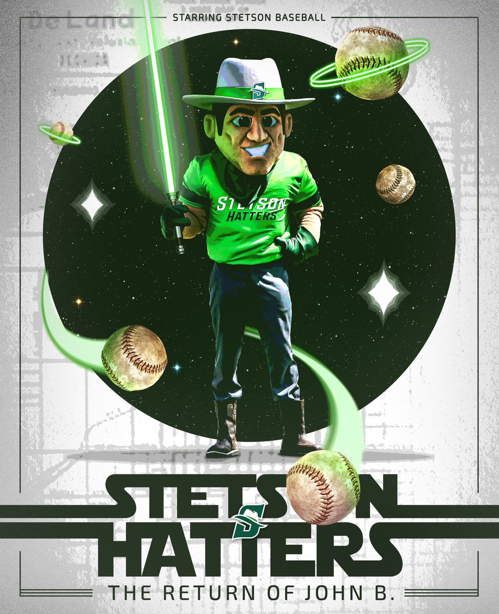 𝗠𝗮𝘆 𝘁𝗵𝗲 𝗳𝗼𝘂𝗿𝘁𝗵 𝗯𝗲 𝘄𝗶𝘁𝗵 𝘆𝗼𝘂.

It's Star Wars night! Join us at the MAC to grab a limited edition poster and keychain. 

📍 Melching Field 
⏰ 6:30 PM 
🆚 @GovsBSB 
🎟️ bit.ly/3UKZloM

#GoHatters | #OwnTheMAC | @StetsonHatters