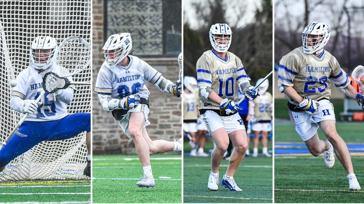 Good luck! Men's lacrosse plays Wesleyan University in NESCAC semifinal today at noon. Hamilton is in the semifinals for the first time since joining the conference for lacrosse in 2012. buff.ly/3WITZfl #LetsGoBlue @HamCollSports