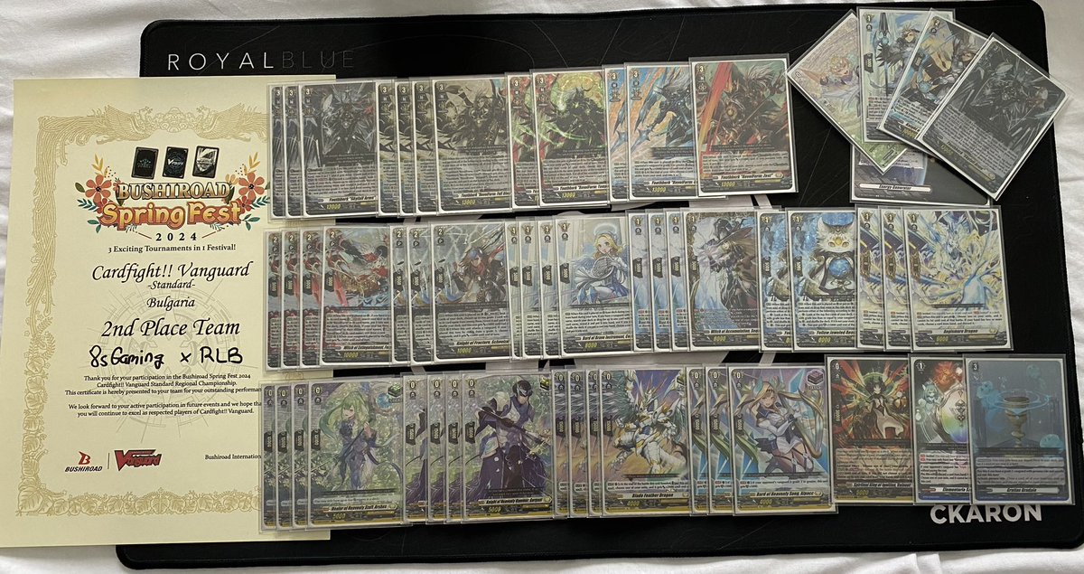 2nd place at #BSF Bulgaria today! 🥈
Pulled out the Youthberk and started fullblasting.

Shoutout to the boys from 8sGaming @Unner_SV & @whydidnthezoa for the german team crossover event 🙌 

#VGTopDecks #CardfightVanguard