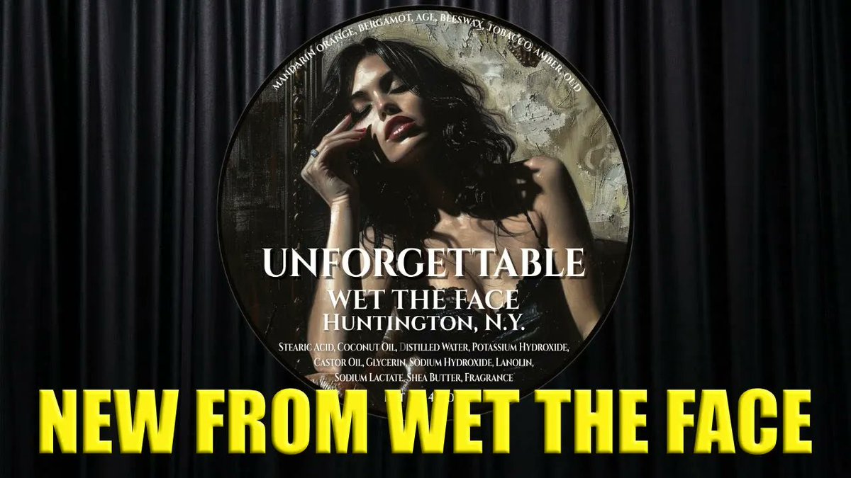 Wet The Face: Unforgettable New From Wet The Face blog.wettheface.com/2024/05/unforg… #Wetshaving #StraightRazor #SafetyRazor #ShavingSoap #Aftershave #ShavingBrush #ShavingCream #MensGrooming #MensCare #TraditionalShaving #ClassicShave #Agentleman #Lather