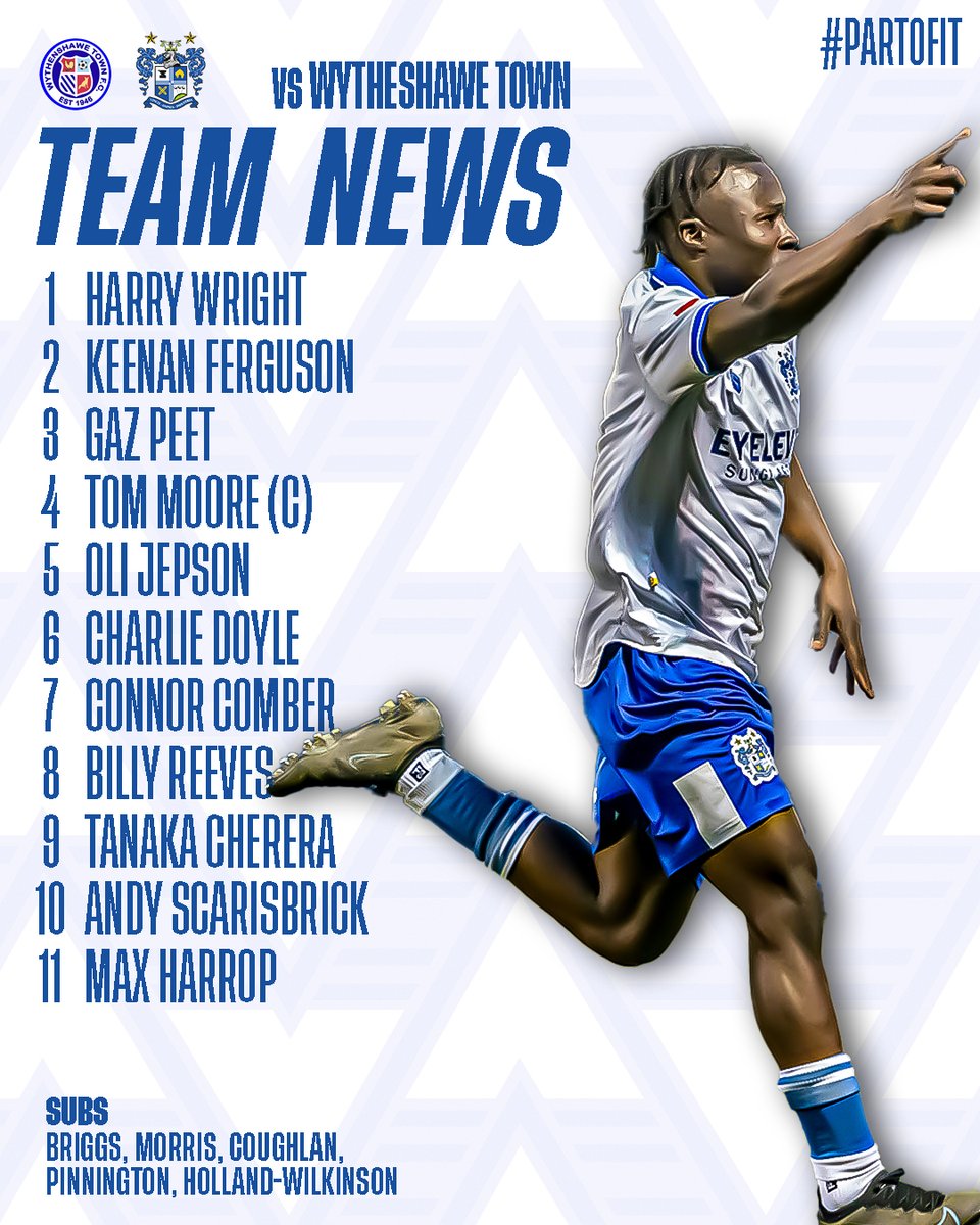 buryfcofficial's tweet photo. ⚪🔵TEAM NEWS⚪🔵
Here is how your SHAKERS line up for today's play off final here at Ericstan Park.
LOUD AND PROUD SHAKERS 👏👏👏👏👏
#BuryFC #OneMooreTime #PartOfIt https://t.co/g0Yf2ZQYgc