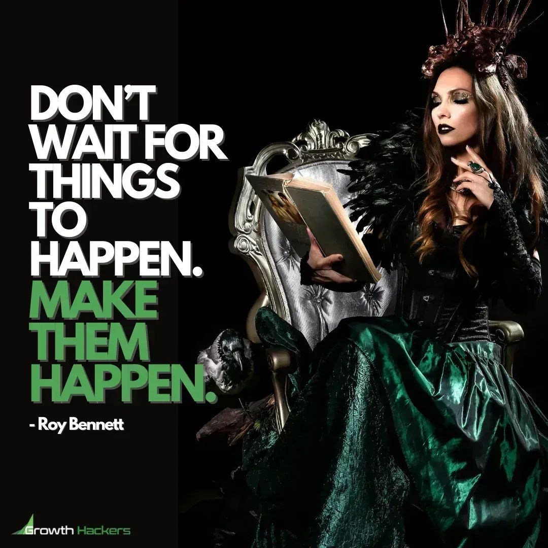 Don’t Wait For Things To Happen.
Make Them Happen.
Roy Bennett

buff.ly/2PfX1mp

#Action #Business #BusinessTips #BusinessAdvice #Passion #BusinessInspiration #BusinessOwner #BusinessOwners #Leadership