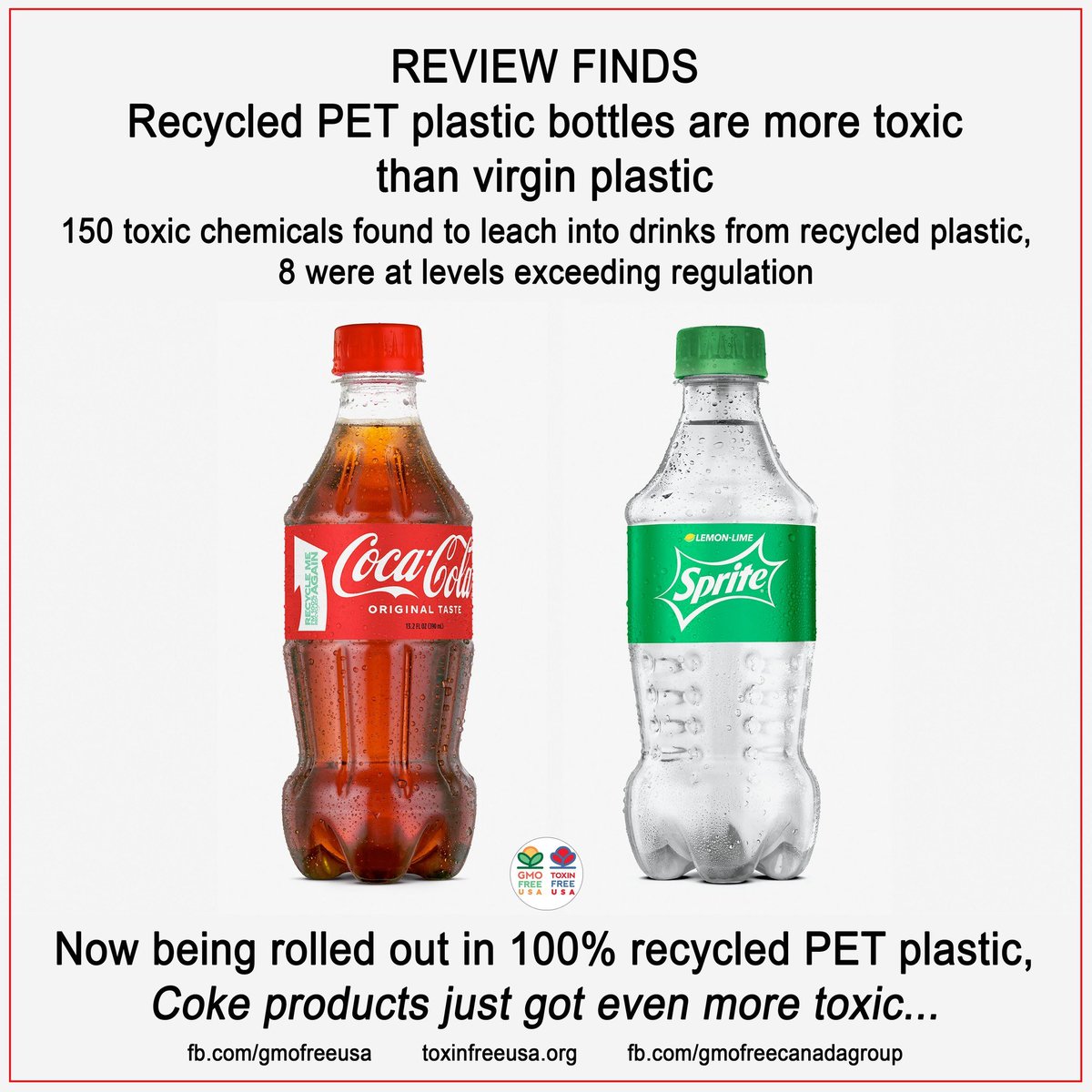 This is mindboggling. Coca-Cola, a single-use plastic polluter, is trying to convince the public that putting drinks in recycled PET plastic bottles is good for the planet and the people on it. Don't believe the greenwashing!