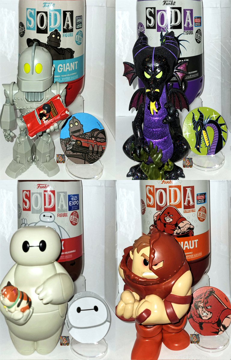 It's the best day of the week🥤✨️
Happy #FunkoSODASaturday🥳

#FunkoFamily, this weeks additions..you wouldn't believe it unless we showed you!🤯😱
Has to be our biggest eBay win EVER🤩 For $50, we scored~Iron Giant, Baymax, Maleficent, & Juggernaut Chases! CRAZY🥹! #FunkoChase