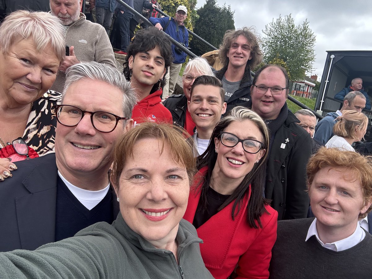 It was so lovely to meet Keir today, especially after our party’s brilliant election results 🤩🌹 We are so ready for the general election 😉