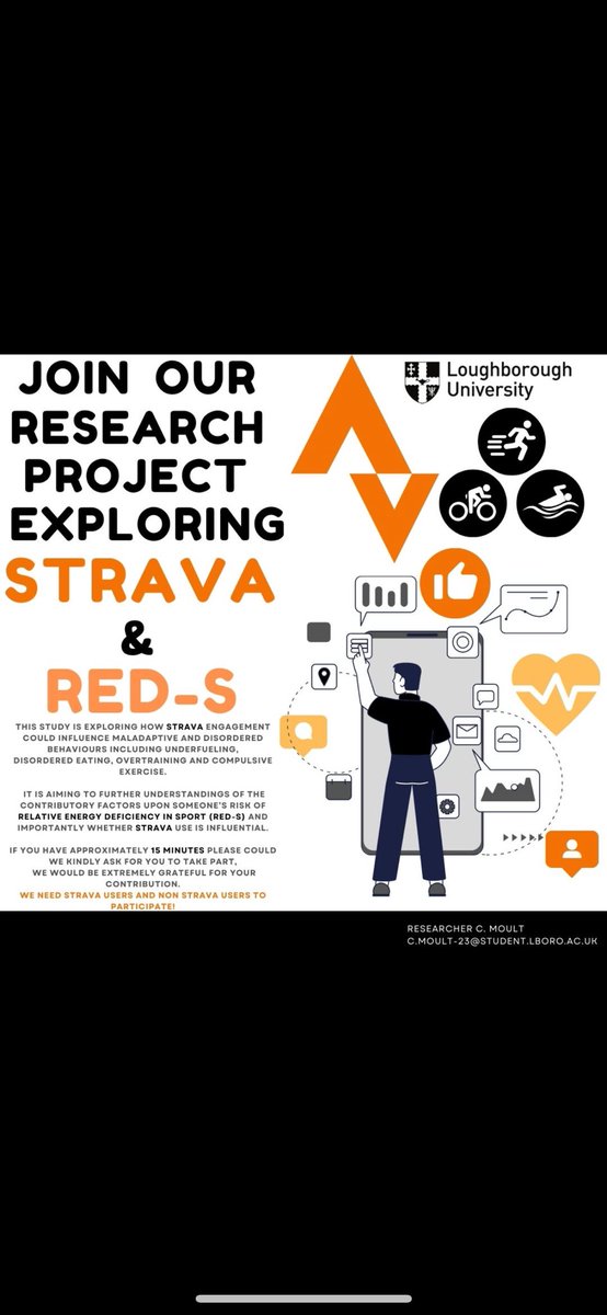 Research project on Strava and RED-S: loughboroughssehs.eu.qualtrics.com/jfe6/form/SV_7…