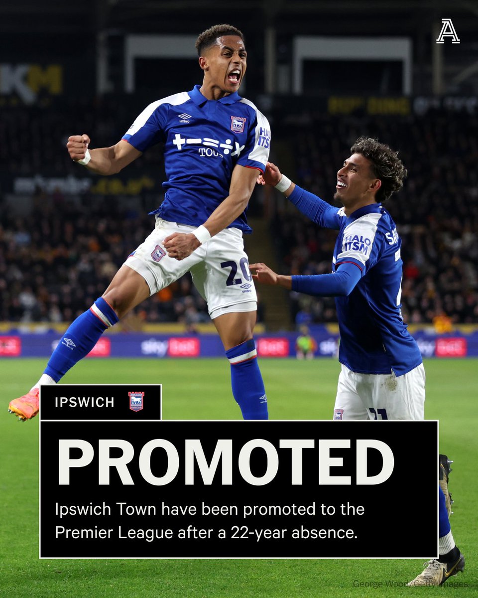 Ipswich are back in the Premier League and become the first team to secure back-to-back promotions from League One to the Premier League since Southampton in 2012.