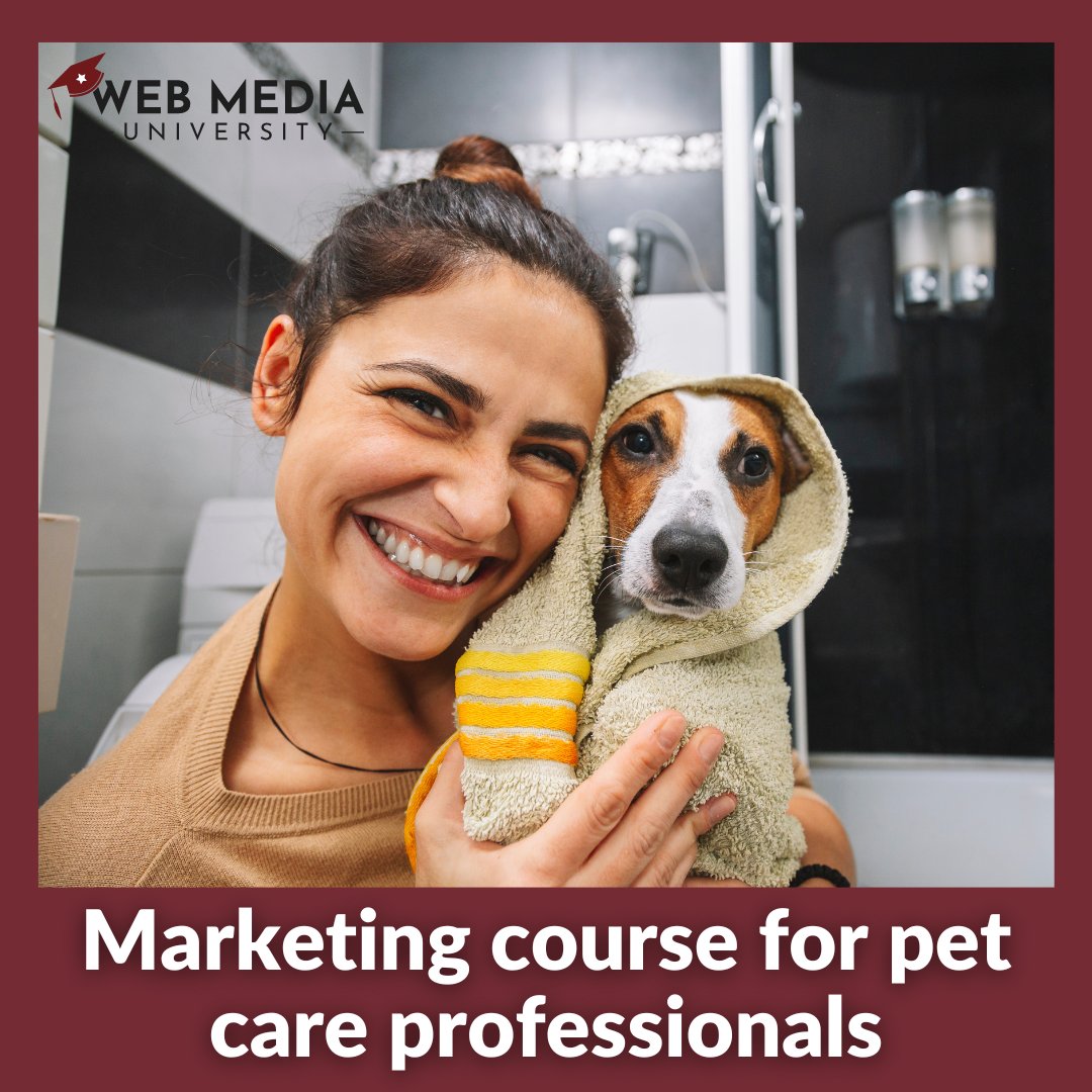 Whether you're a #groomer or a veterinarian, you want to help pet parents do what's right for their furry companions. But is your business being seen online? We offer a course designed to help #petcare professionals market their business. Learn more: bit.ly/3OuV3wk #vets