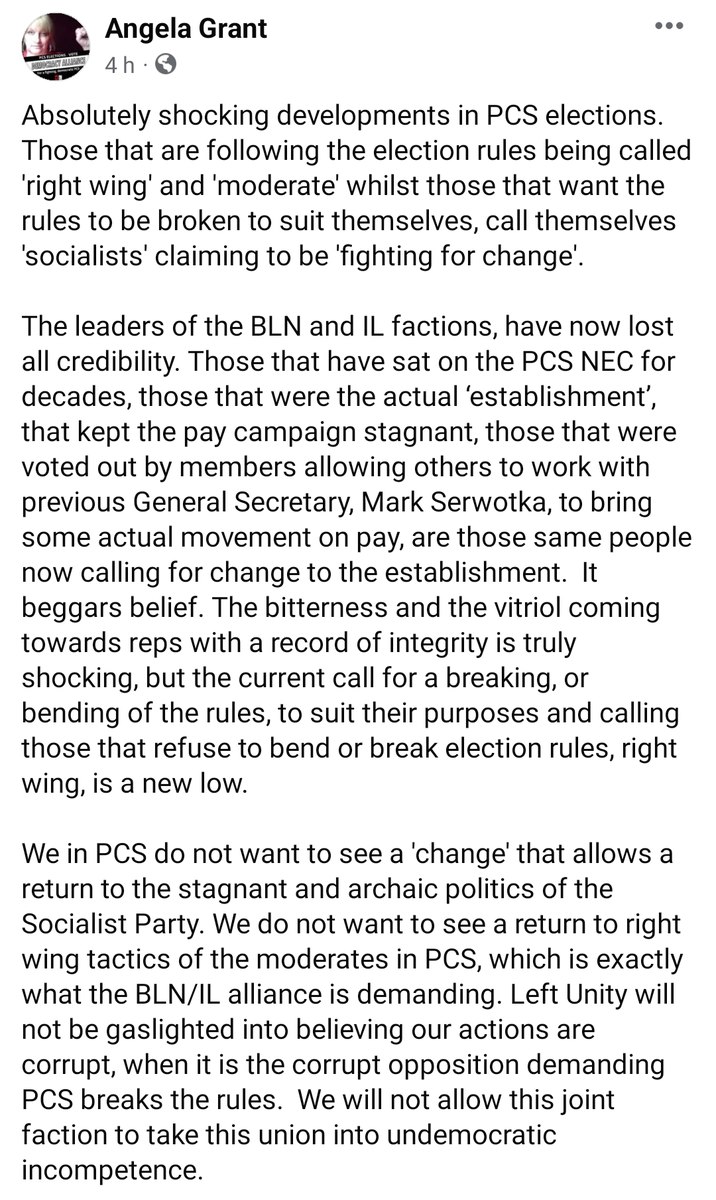 JFIPritchard's tweet image. #PCSLeftUnity ✊🏼❤️ @angelarosegrant : pcsleftunity.org/2024/05/04/pcs…