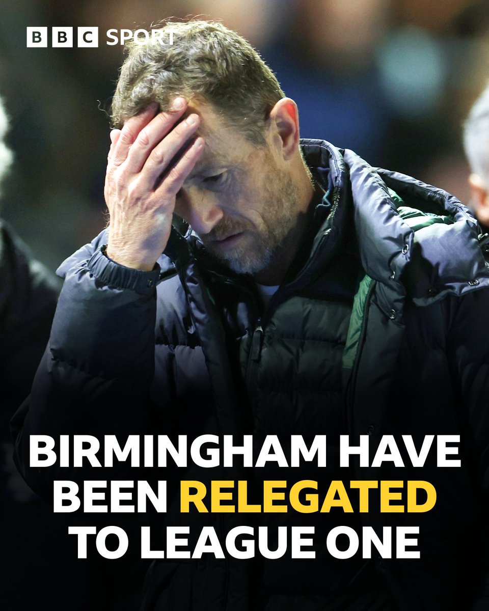 Birmingham City's stint in the Championship is over despite winning on the final day❌

#BBCEFL