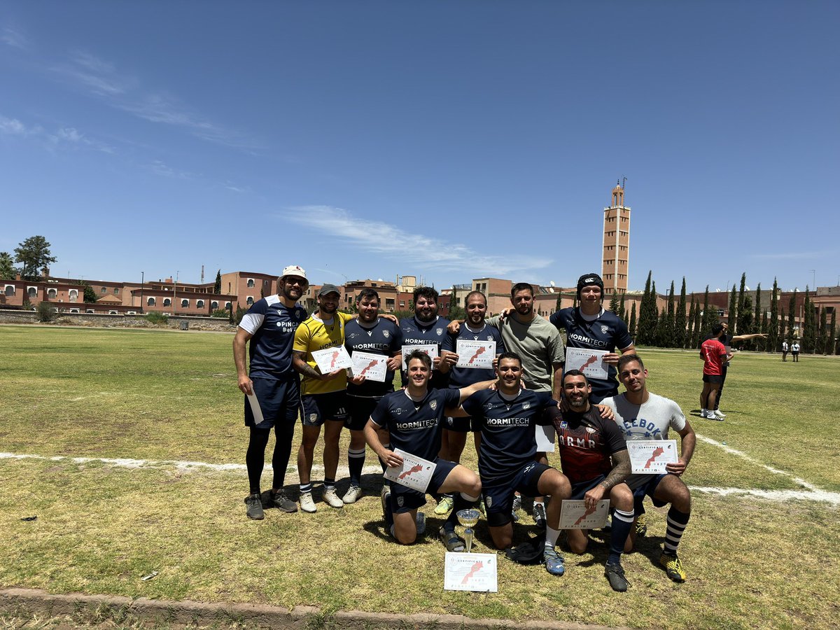 @MarbellaRugby Campeones del I 7's Andalus de Marrakech 💙