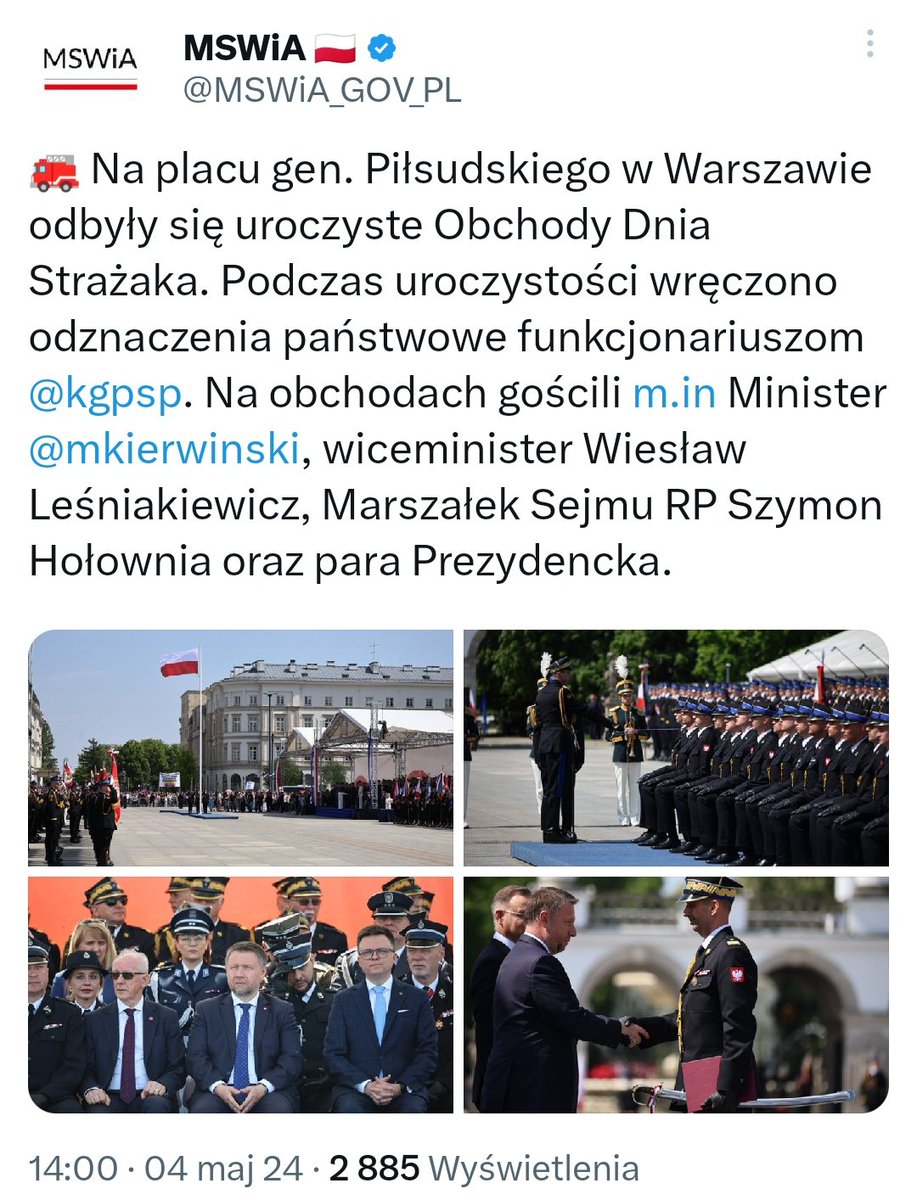 Początkowo sądziłem, że niewymienienie z imienia i nazwiska Prezydenta @AndrzejDuda w mediach społecznościowych MSWiA przez osoby odpowiedzialne za obecną komunikację to zwykła małostkowość. W kontekście wiadomego wystąpienia Ministra Kierwinskiego, w sumie może i lepiej.