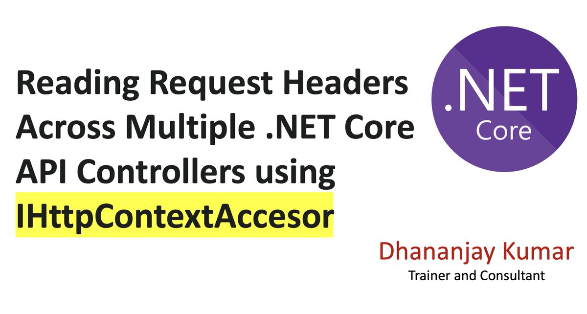 I wrote a blog post on #dotnet core after a long time 🙏

Title - Reading Request Headers Across Multiple .NET Core API Controllers 🔥

Read here -   debugmode.net/2024/05/04/rea…

IHttpContextAccesor should be helpful if you are working on hashtag#dotnet.😍

#csharp #geek97  #mvpbuzz