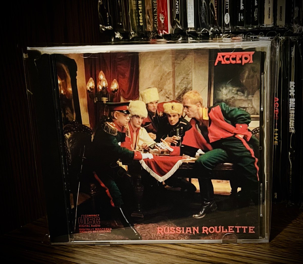 When the record store opens I am running out to get the new Accept album! Until then let’s crank this up to 11! 🔈🎶🤘😎🤘 #NowPlaying #Accept #RussianRoulette #PhysicalMusic