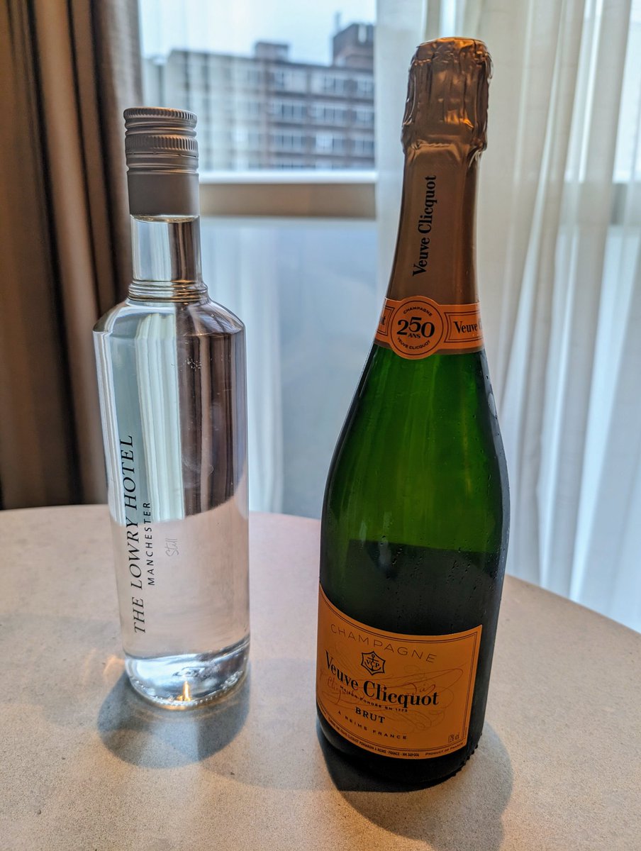 Had a job interview Wednesday, and found out 5 minutes after that I had the job. Starting work as a consultant very soon, with a group of colleagues that I not only admire and learn from, but also care about. So, Veuve Cliquot or water?