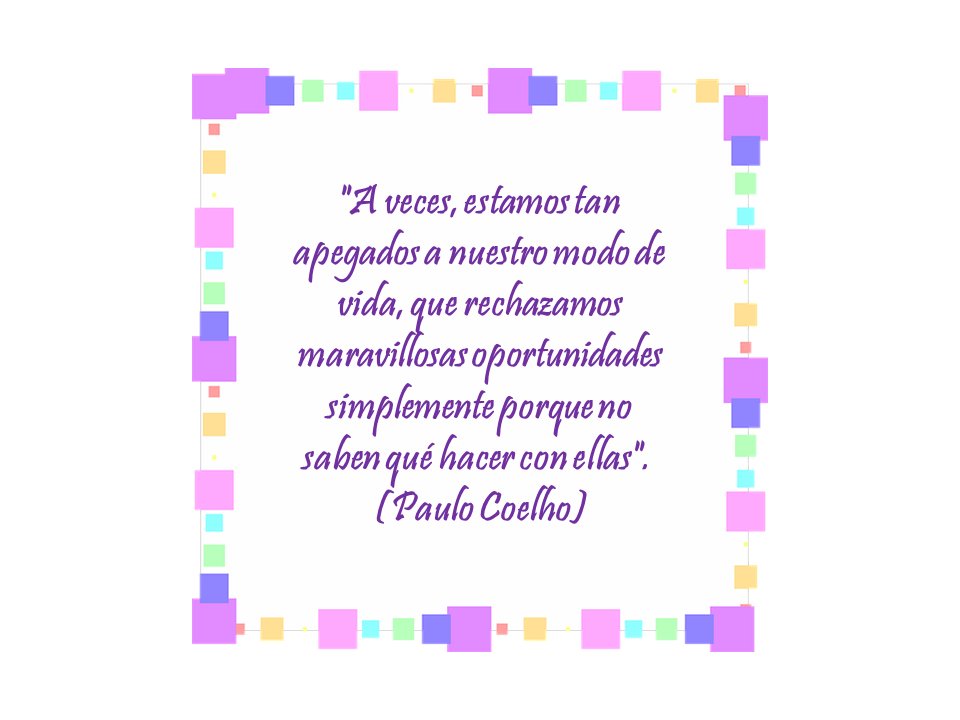 Reflexionar sobre cómo el apego a nuestra rutina o forma de vida puede impedirnos aprovechar oportunidades emocionantes o nuevas experiencias. A menudo, la resistencia al cambio proviene del miedo a lo desconocido o a salir de nuestra zona de confort. 
#terapiasnepeta #kinesologo