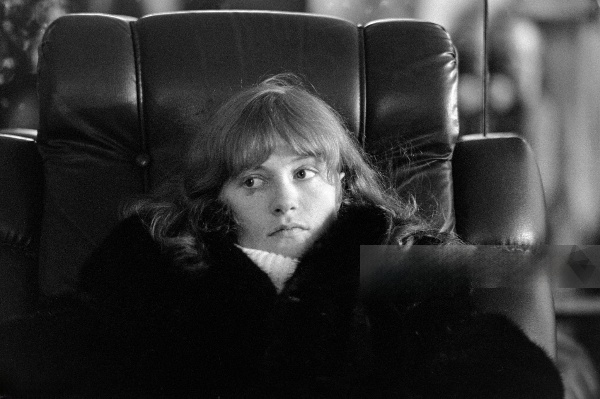 Isabelle Huppert on the set of the film 'Loulou', (1980) directed by Maurice Pialat, on February 27, 1979.