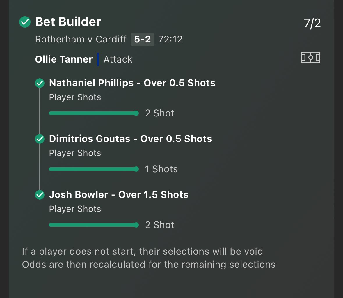 Tanner & Ashord can hold their heads up high.

Genuinely gutted as I wanted to get to 20 wins.

There are a few senior pros I don’t want to see here next season.

I can also see why Bulut wants to overall the recruitment team. 

Still made a few hundred, but I’d rather the win.