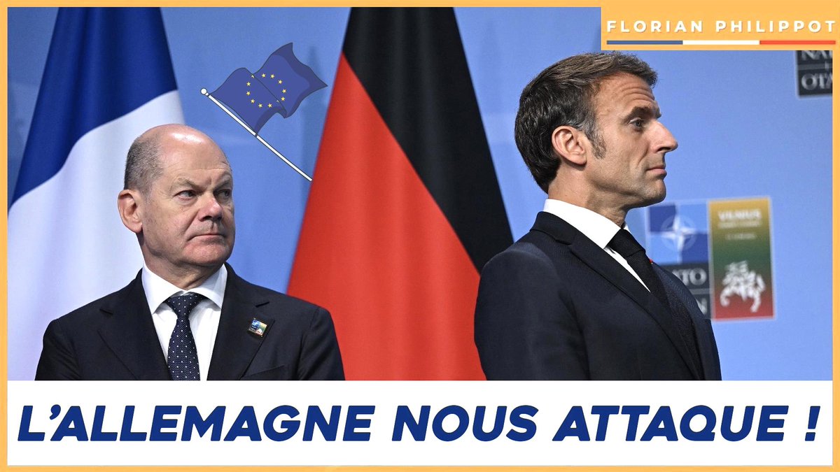 En à peine une semaine, l’Allemagne :

- intervient directement auprès de la Commission européenne, alors que tout était prêt, pour bloquer un système de satellites jugé « trop favorable à la France » : fait rarissime ! Suite possible : fin du projet et remplacement par une…