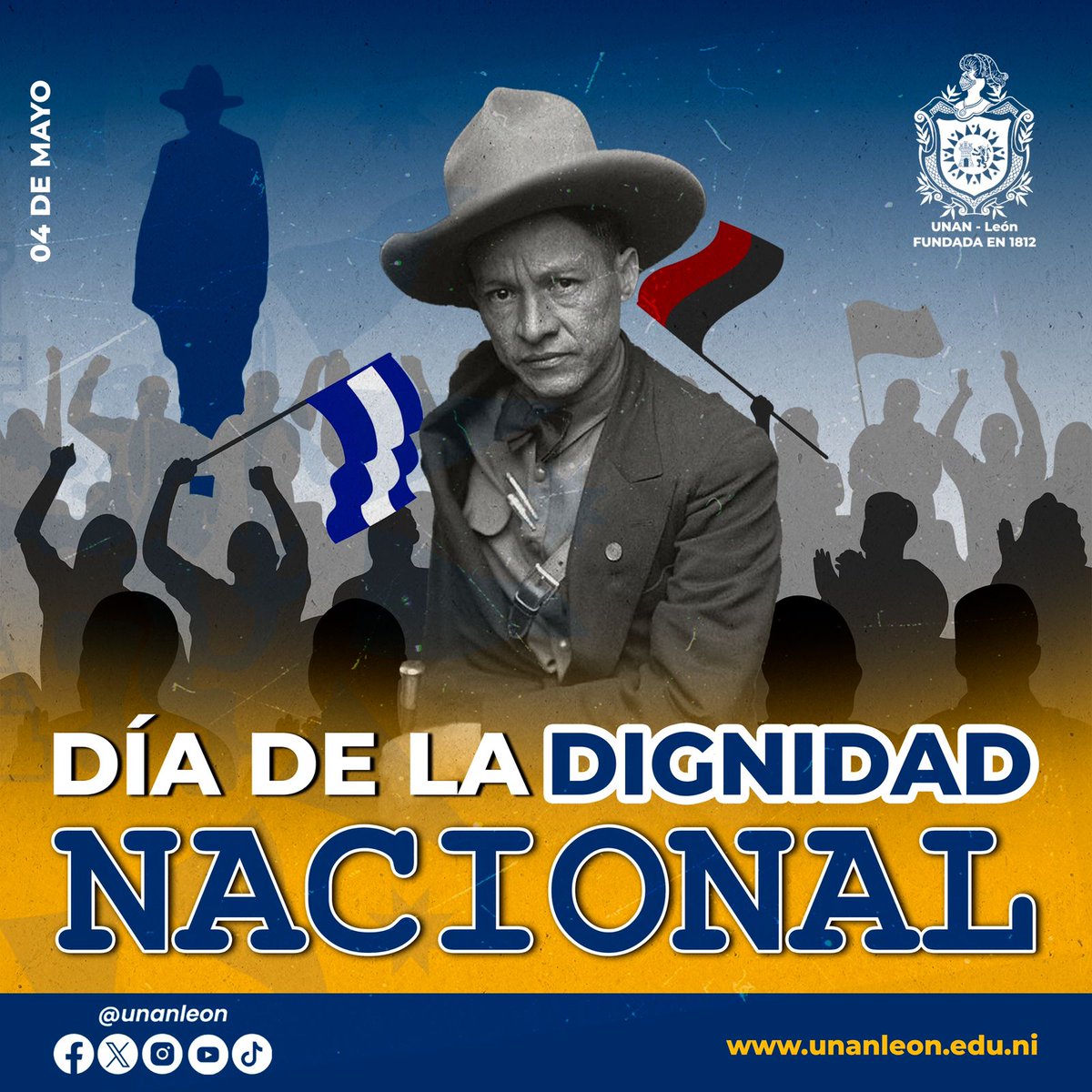 #Nicaragua hoy esta de fiesta celebrando el Día de la Dignidad Nacional, seguimos trabajando juntos y #UnidosEnVictorias por un futuro donde todos podamos vivir con dignidad y respeto. #SoberaníayDignidadNacional @HeraclesNic @CarmenNica