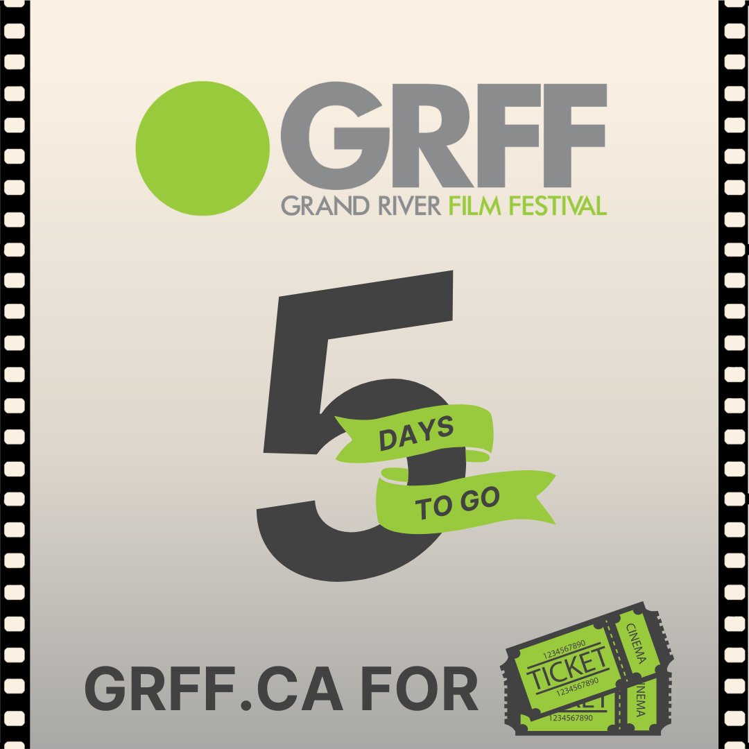 We are 5 days away from #grff24. Follow GRFF on Instagram for an exclusive one day (Saturday May 4th) ONLY discount on all tickets. instagram.com/grandriverfilm…