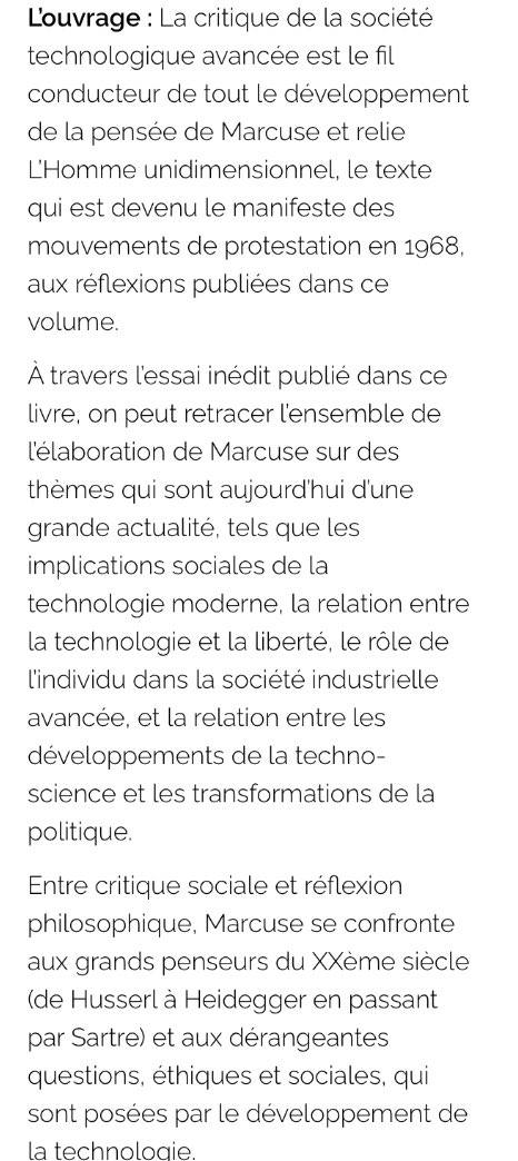 À paraître chez Eterotopia France « Critique de la société technologique avancée » par Herbert Marcuse : eterotopiafrance.com/catalogue/crit…