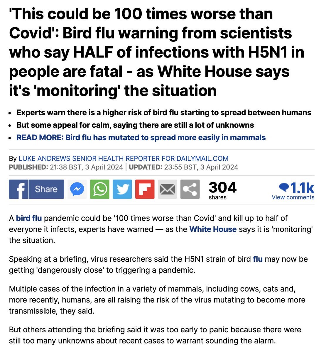 if #BirdFlu becomes a pandemic, we'll need everyone involved in #FoodChains to don this! because if they don't there won't be any food chains... (CDC is ALREADY recommending #N95, goggles & gloves btw - before anyone thinks I'm being silly! tho I VERY much doubt anyone is)