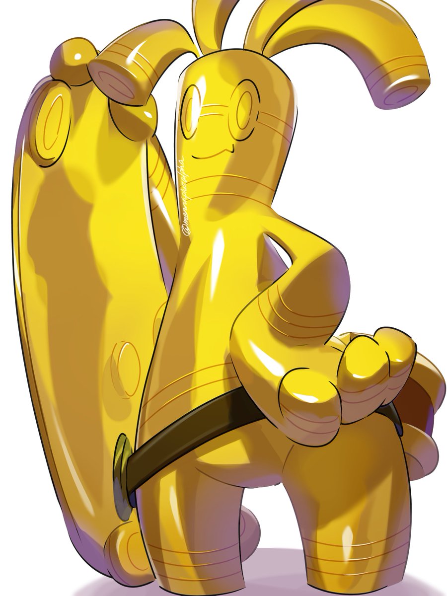 サーフゴー「#GWなので金色の物を貼る サーフゴー! 」|麺類+αのイラスト