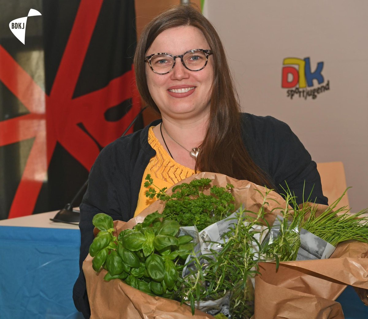 Bei der BDKJ-Hauptversammlung 2024 wurde in Hardehausen (Erzbistum Paserborn) Daniela Hottenbacher als BDKJ-Bundesvorsitzende wiedergewählt. Congratulations und Gottes Segen 🙂 #hv24