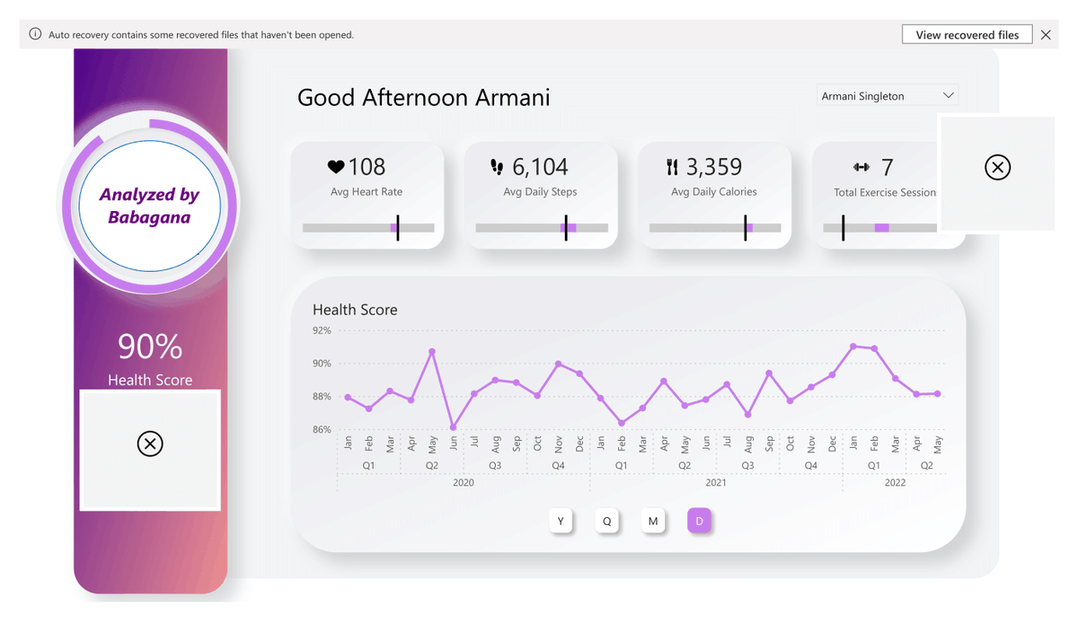 Excited to unveil my latest project: a dynamic fitness tracker dashboard built with #PowerBI and Python! 🏋️‍♂️💪 Check out the sleek design and insightful analytics that empower users to achieve their fitness goals effortlessly. #DataDriven #FitnessTracker #Python @YZYau