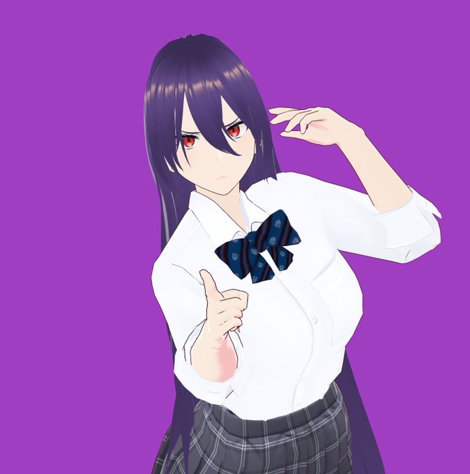 「black hair purple background」 illustration images(Latest)