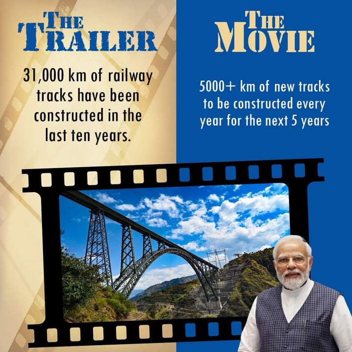 Construction of railway tracks has been at an unprecedented scale... Picture Abhi Baaki Hai! 🪷
.
.
.
#PhirEkBaarModiSarkar #ThanePolitics #NarendraModi #namo #thanekar #pranaygaonkar #ModiKiGuarantee #thanecity #thane #BJP
