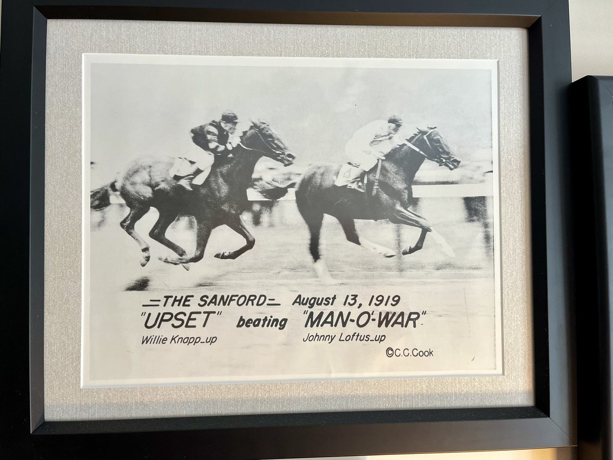 Happy Kentucky Derby Friends of #CentreSoccer! 150,000+ people will be at Churchill Downs today after a 107,000 were at the KY Oaks yesterday. A favorite photo in my office is of Upset beating Man O’War at Saratoga - his only loss.
