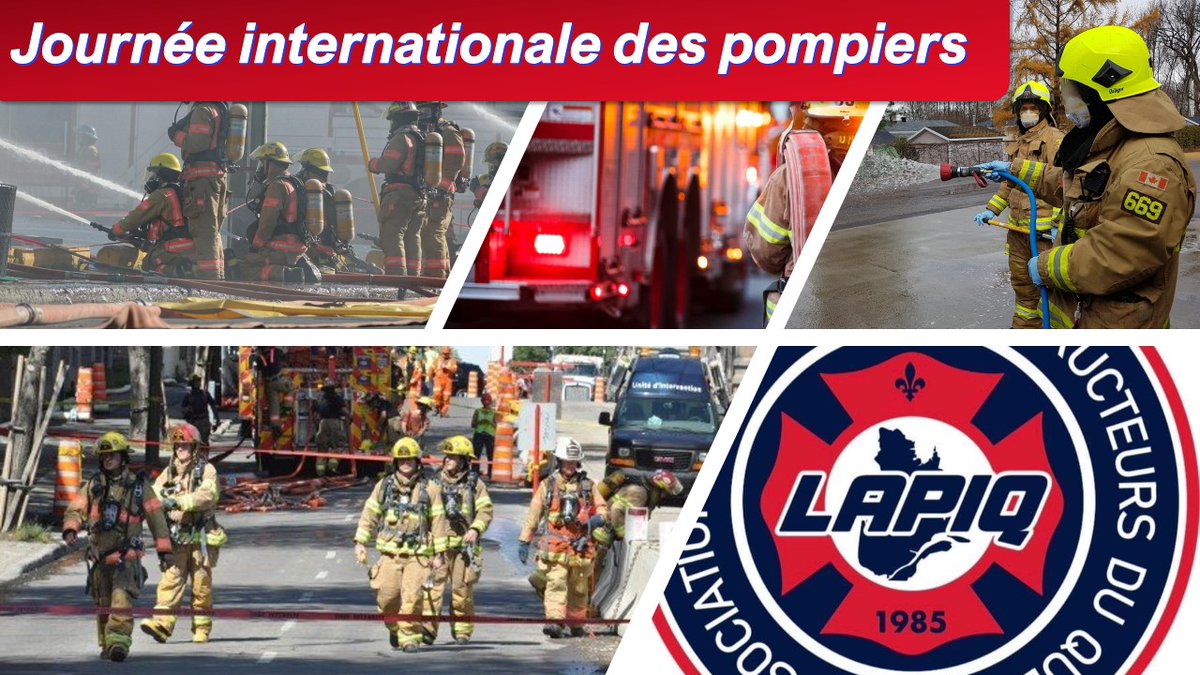 LAPIQ_1985's tweet image. En ce 4 mai, LAPIQ rend hommage à tous les pompières et pompiers qui offrent leur temps pour protéger leur communauté.
Nous soulignons également l&apos;effort constant des instructeurs qui s&apos;investissent dans leur développement professionnel pour former nos pompières et pompiers du…