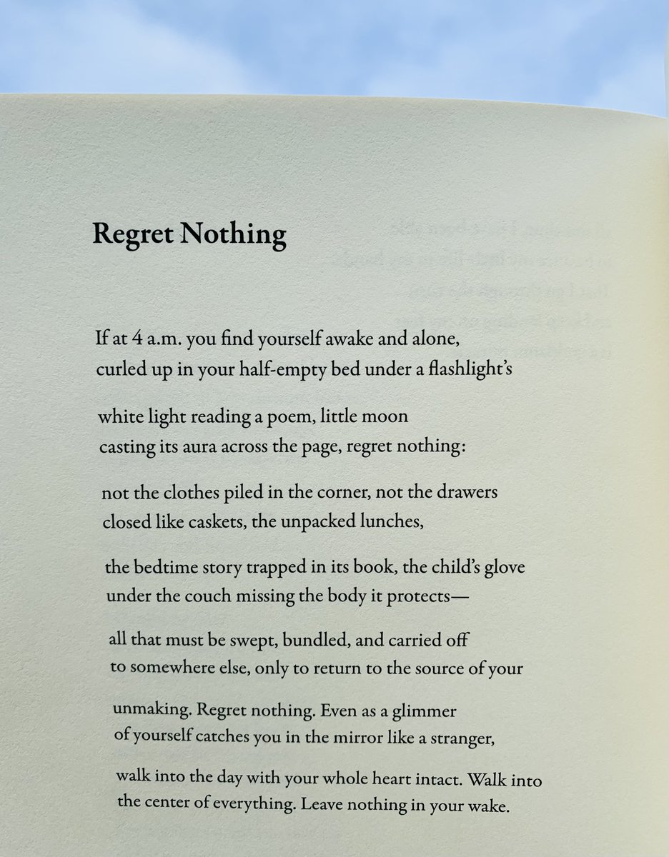 'Regret nothing.' —January O'Neill @januaryoneil *from her new book GLITTER ROAD @CavanKerryPress