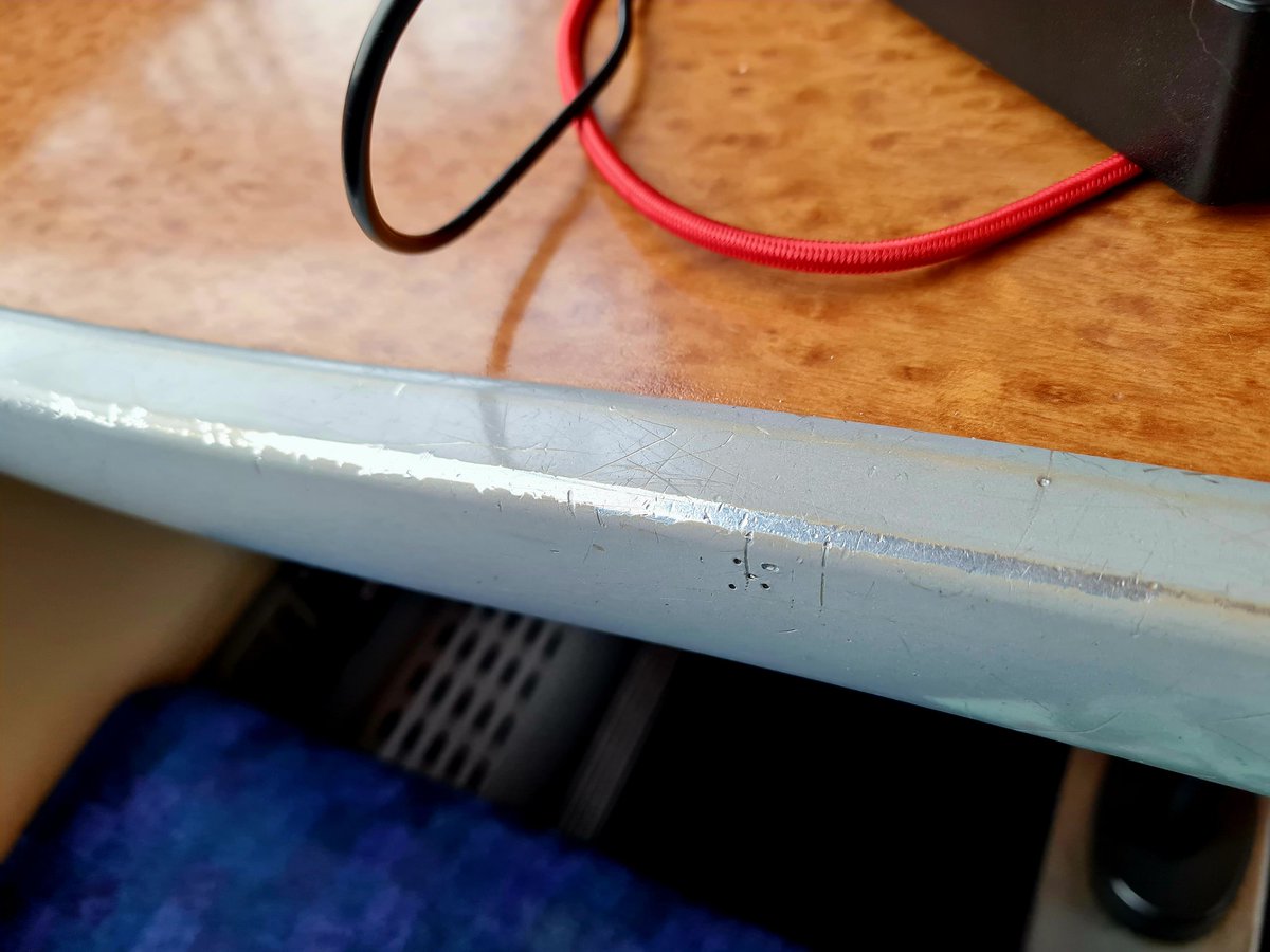 I travel on trains regularly. My heart always drops at the sight of the exposed metal on @CrossCountryUK knowing that if I plug my laptop in to work I will get little electric shocks to keep me awake. It doesn't happen on @GWRHelp @AvantiWestCoast @ScottRaiI @LNER