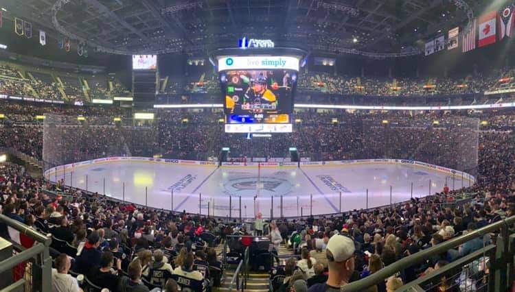 On this date: 13,187 #cbj fans showed up to watch a road playoff game at NWA between the Jackets and #NHLBruins