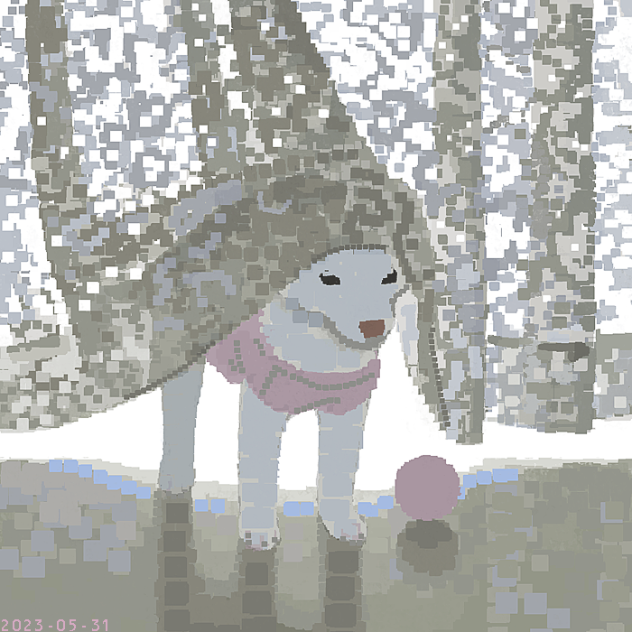 J_KMOR's tweet image. ラフと完成のやつ