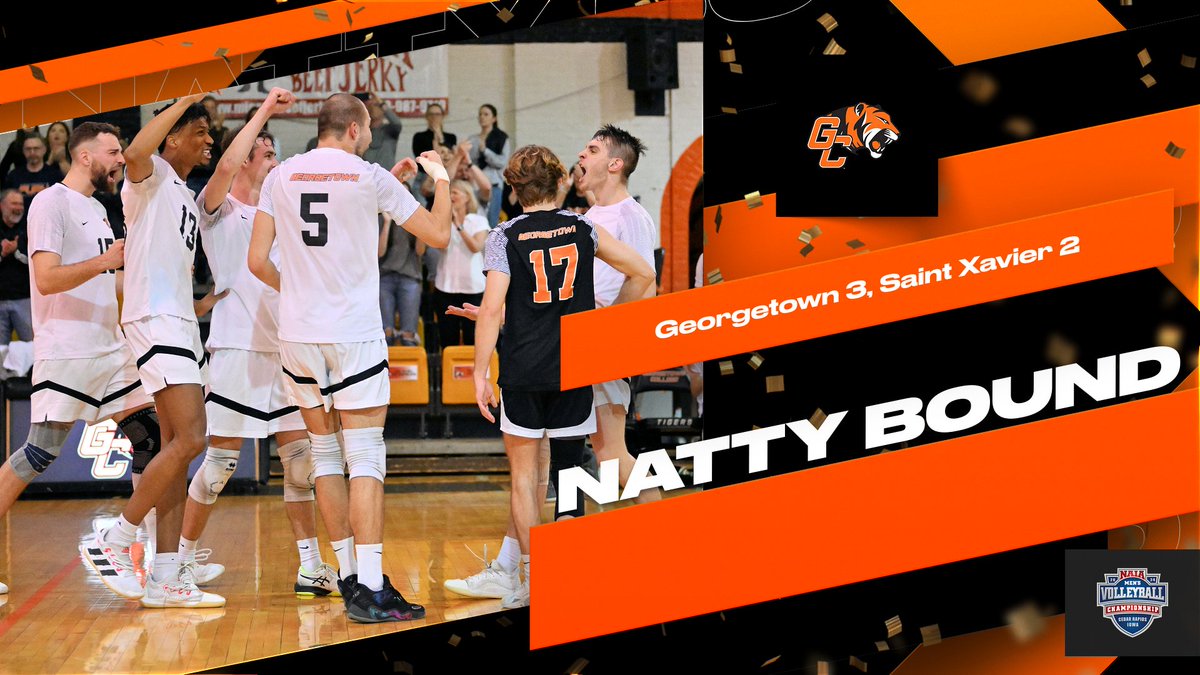WE ARE NATTY BOUND! Men’s Volleyball goes for its 1st National Championship tomorrow night! All are invited to a Watch Party in The Caf at 6:00 or catch the game on ESPN3. #TigerPride LET’S GO!!!