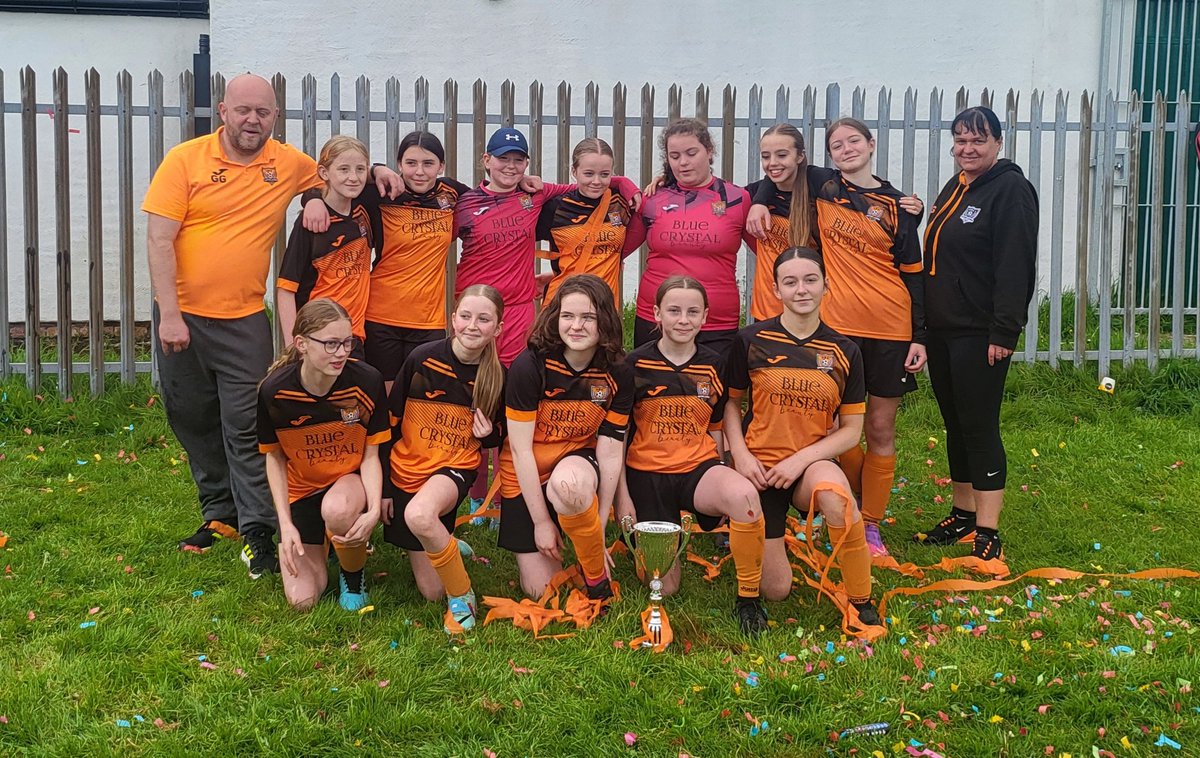 Congratulations to my Jessie and her team Oxton ladies' U13s winning the wirral league