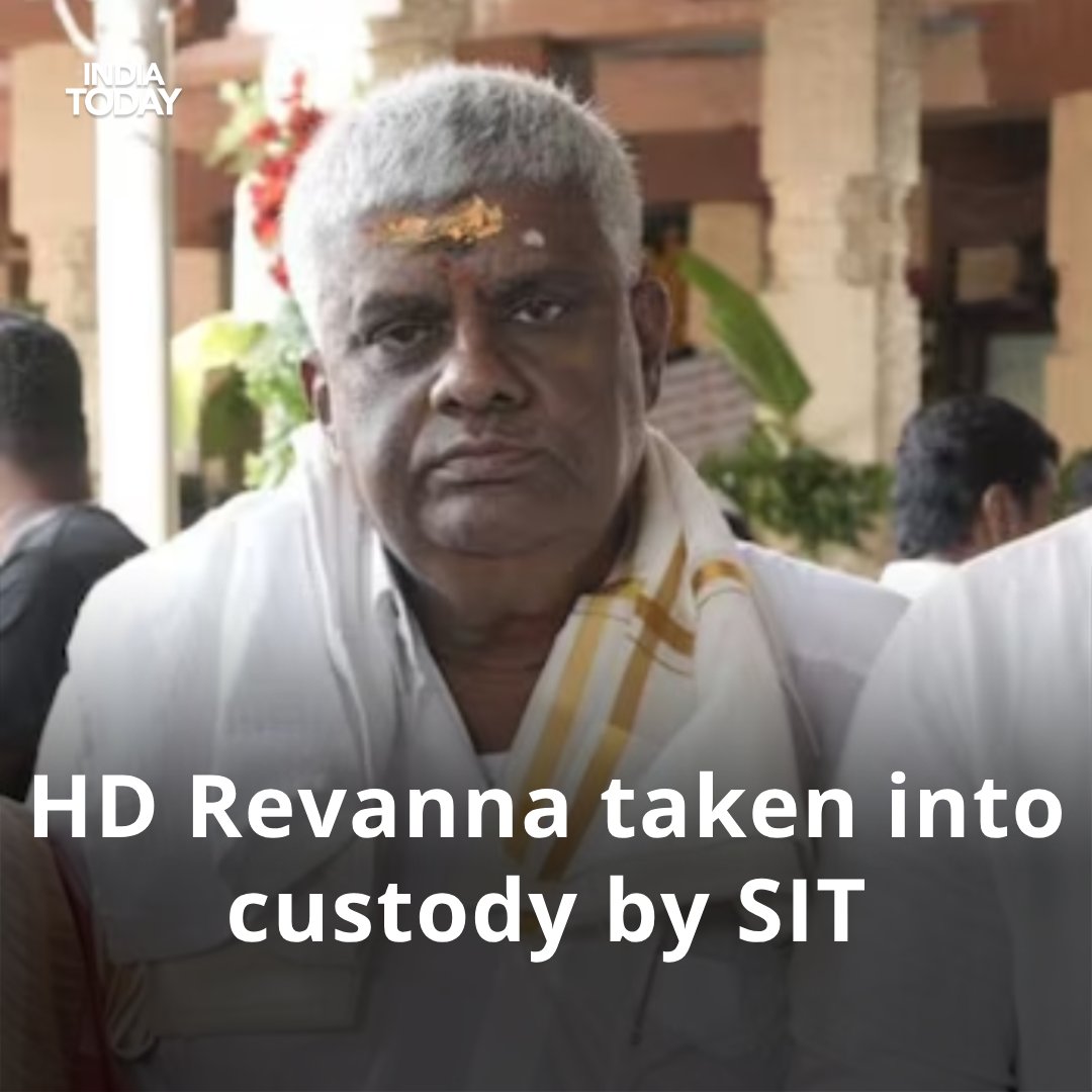#BreakingNews: Karnataka JD(S) MLA HD Revanna taken into custody by Special Investigation Team in kidnapping case.

Read more: intdy.in/8qdk2q

#HDRevanna #ITCard #Karnataka