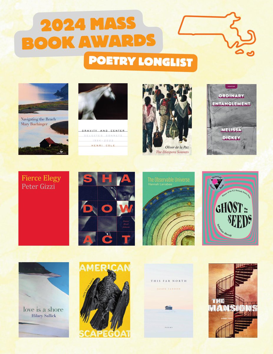I am incredibly honored and thrilled that my poetry collection THIS FAR NORTH has been longlisted for the 2024 Massachusetts Book Awards. Thank you @MassBook, and thank you @BlackLawrence for believing in and publishing this book. Good luck to all of the poets on this list.