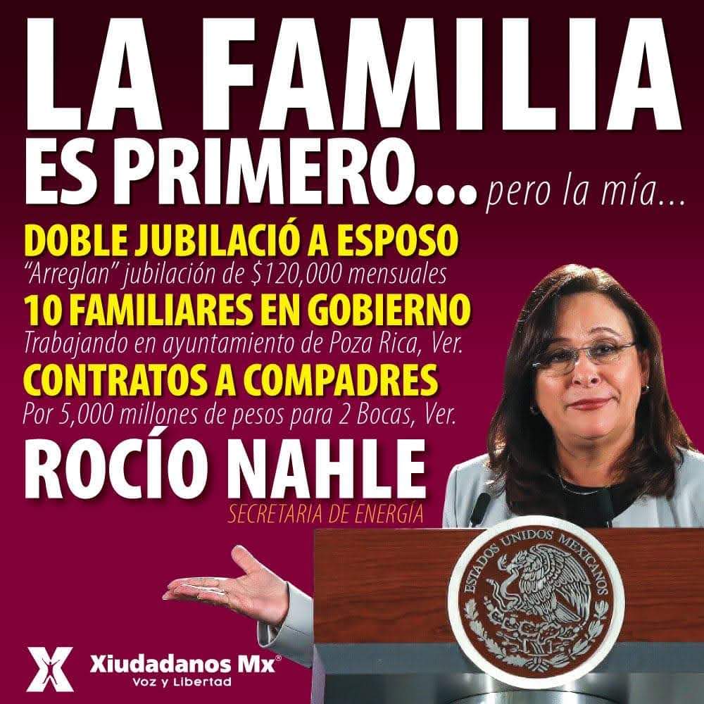 La CORRUPCIÓN EN PEMEX SE LLAMA ROCÍO NAHLE..!!