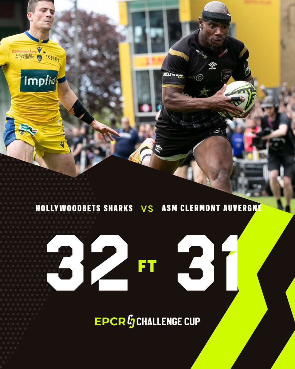 They feared the Fin 
Congratulations to the boys 
#OurStoep 
#EPCRChallengeCup