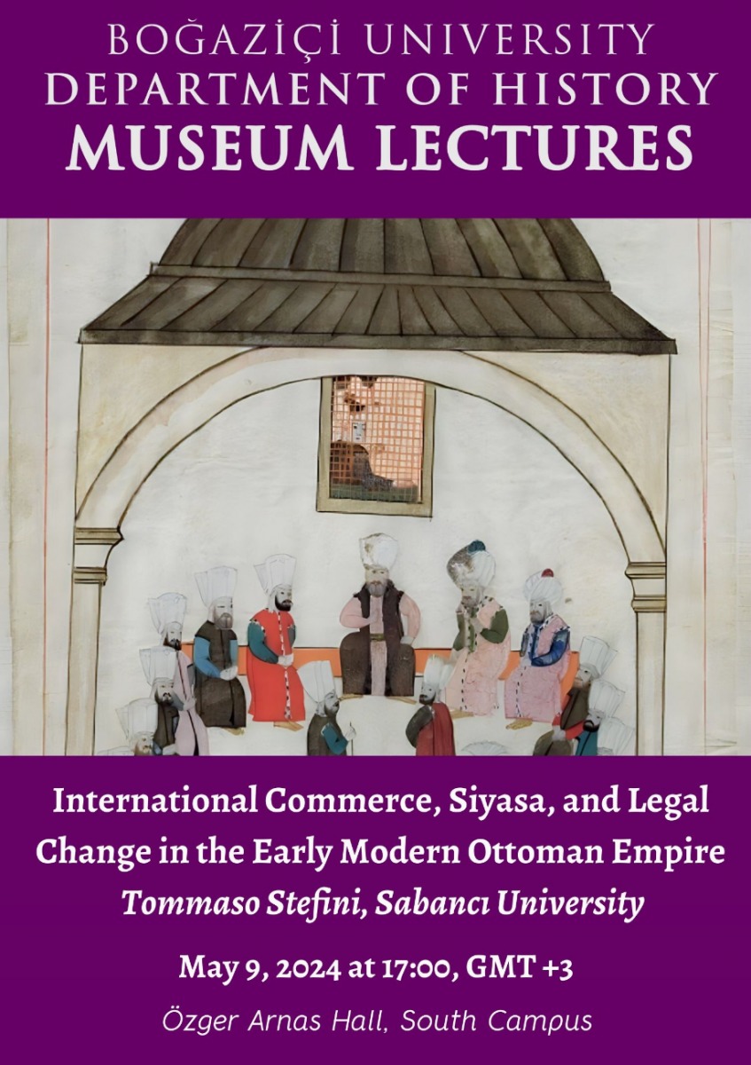 I am honored to be giving this lecture at my alma mater at @unibogazici on May 9. Join me to hear about Islamic law, European/Ottoman commerce, and legal change in the Ottoman Empire in the 16th and 17th centuries.