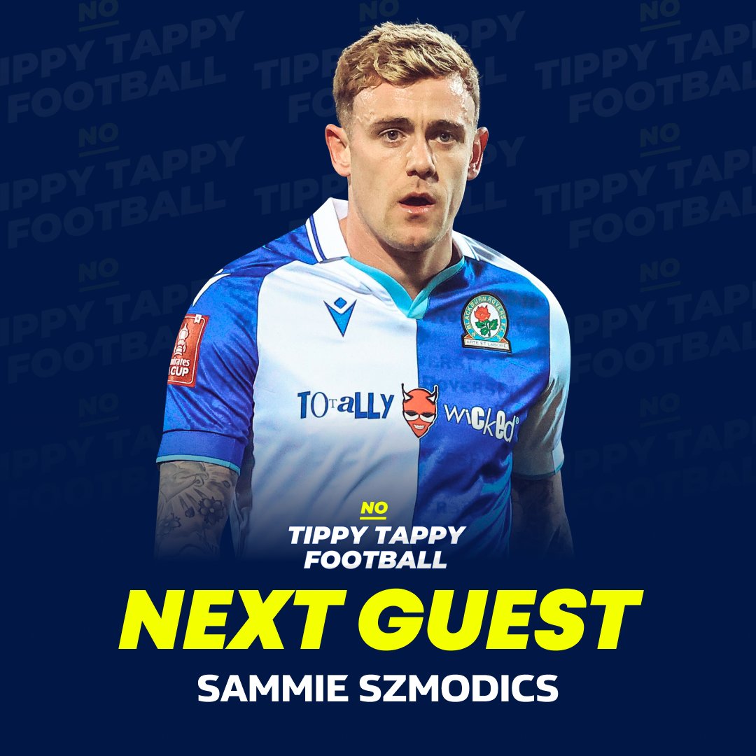 After his performance today, there's no better time to announce our next guest...👀 32 goals in all comps for @Rovers ✅ Championship top scorer ✅ @SamSzmodics is our next #NoTippyTappyFootball guest 🔜